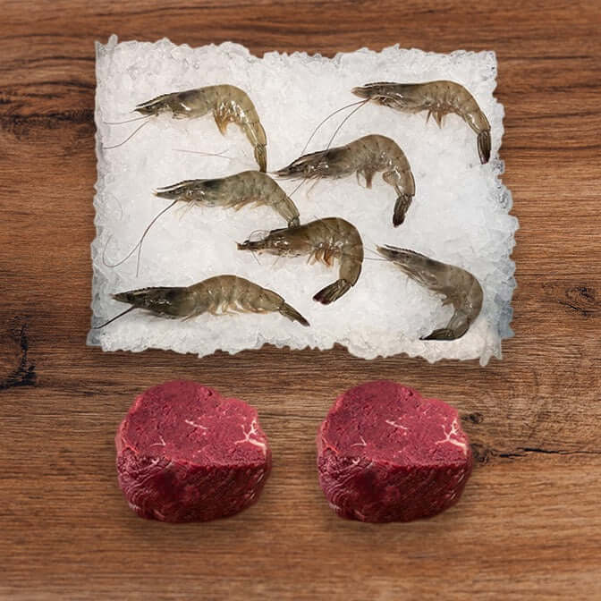 Zusammenarbeit von NEUE MEERE und BÜFFEL BILL Zusammen mit Ludwig von Neue Meere hatten wir ein sehr schönes Gespräch über die Nachhaltigkeit seiner Garnellen Zucht. Dabei kam uns auch die Idee das wir zusammen Arbeiten sollten und eine Surf & Turf Bo