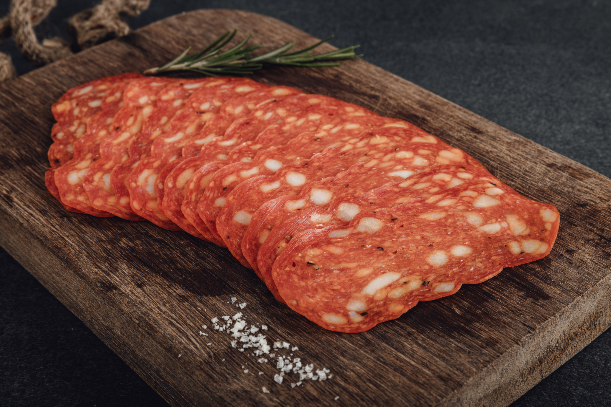 Salami Schiacciata -sliced-