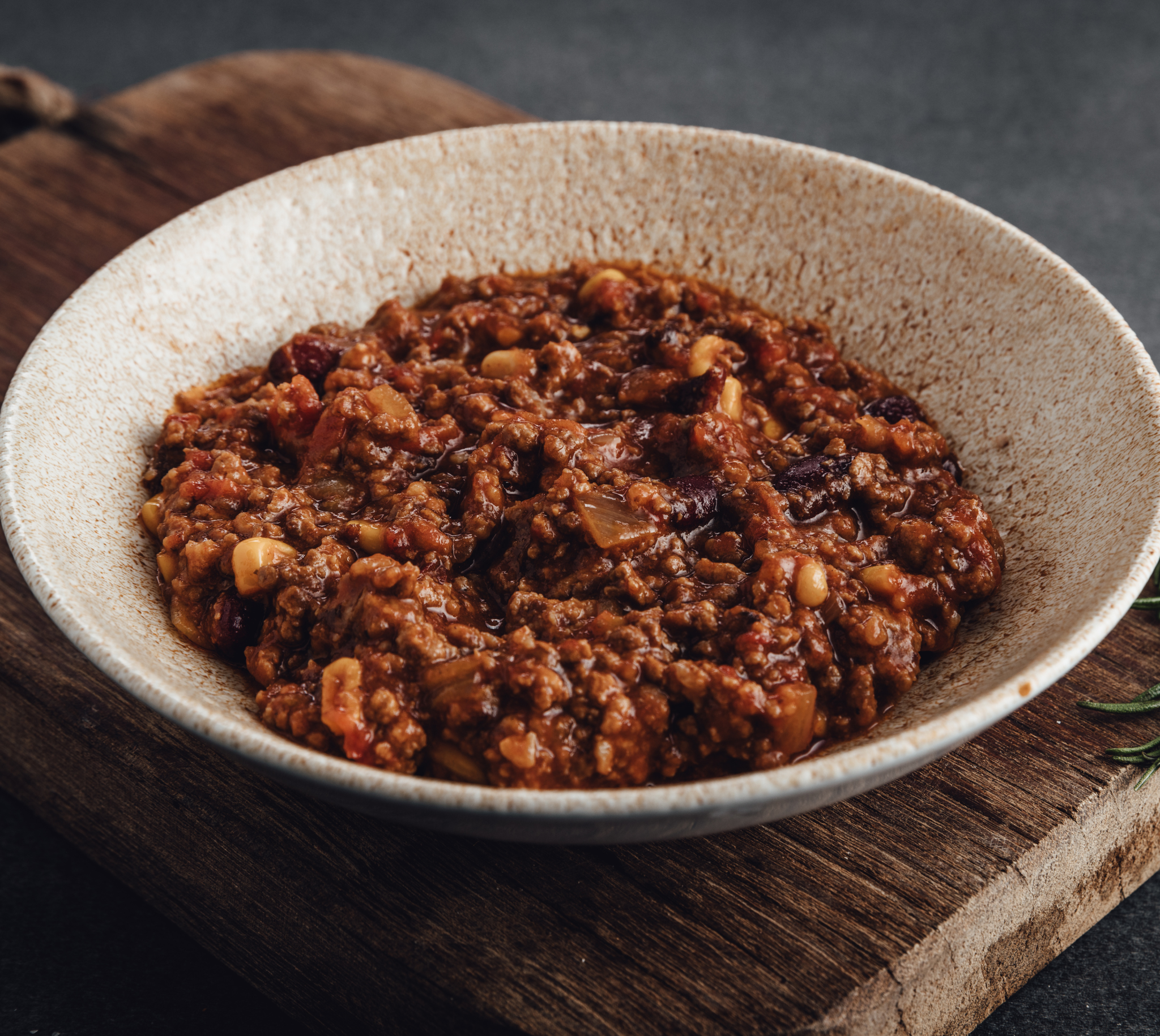 Chili con búfalo