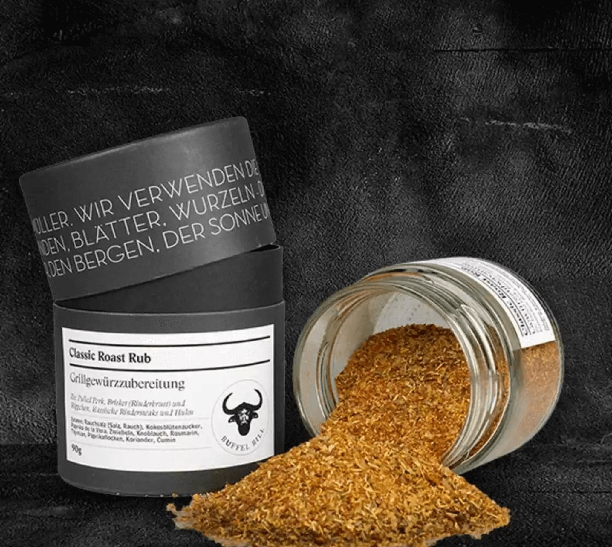 BBQ Classic Rub - Trockenmarinade Grillgewürz - BüffelBill Erleben Sie das perfekte Grillvergnügen mit dem BBQ Classic Rub von BüffelBill. Bestes Trockenmarinade für Fleisch, ideal fürs Grillen. Genuss pur für BBQ-Liebhaber.