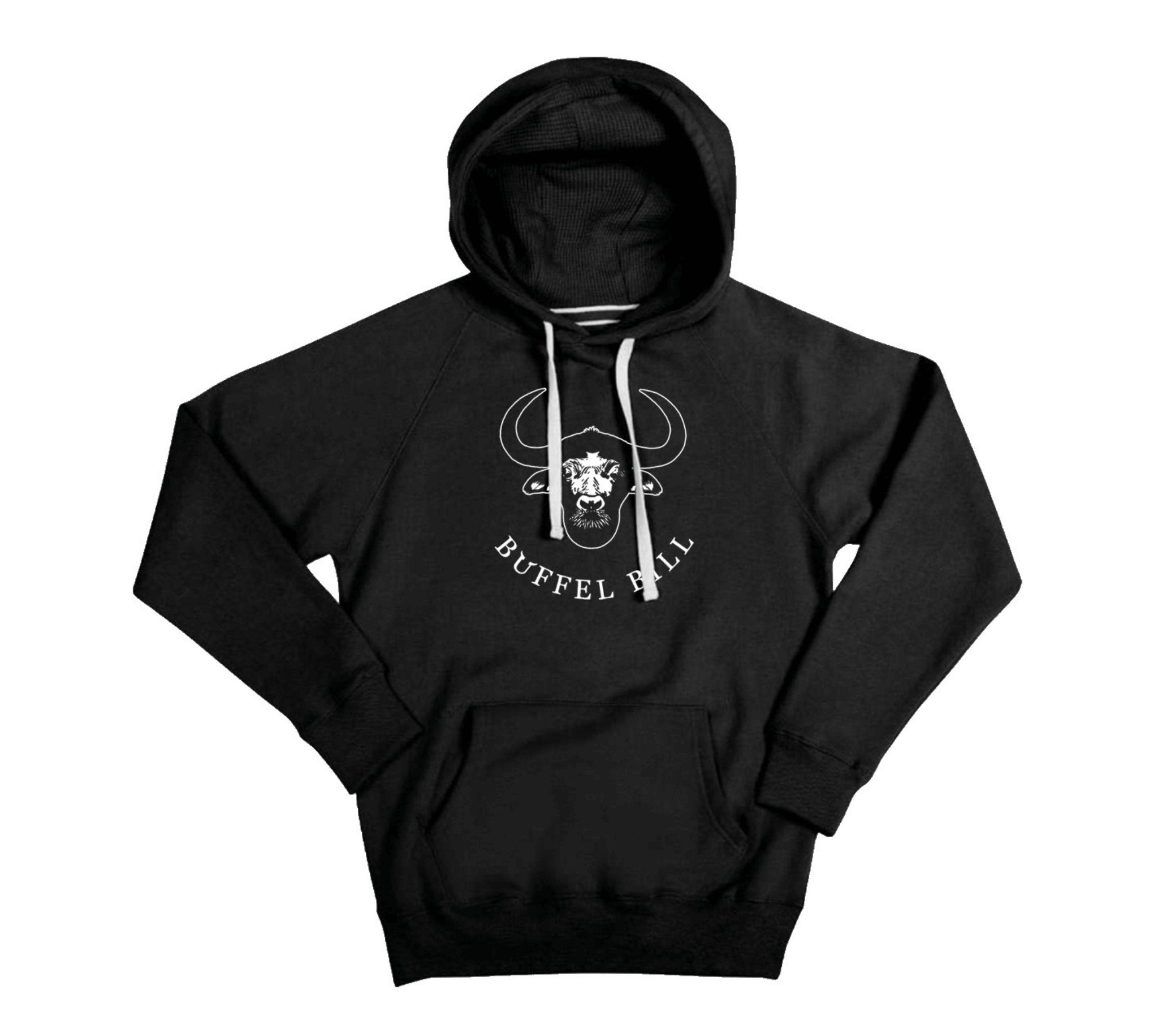 Büffel Bill Hoodie - Schwarzer Kapuzenpullover, 80% Baumwolle Kaufen Sie online den schwarzen Büffel Bill Hoodie aus 80% Baumwolle und 20% Polyester. Ausgezeichnete Verarbeitung, angenehmer Schnitt und hochwertig besticktes Logo. Nur bei BüffelBill!